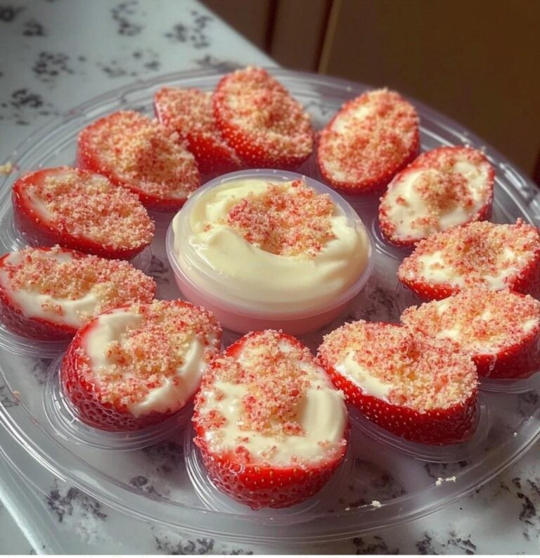 Cheesecake ripiena di fragole