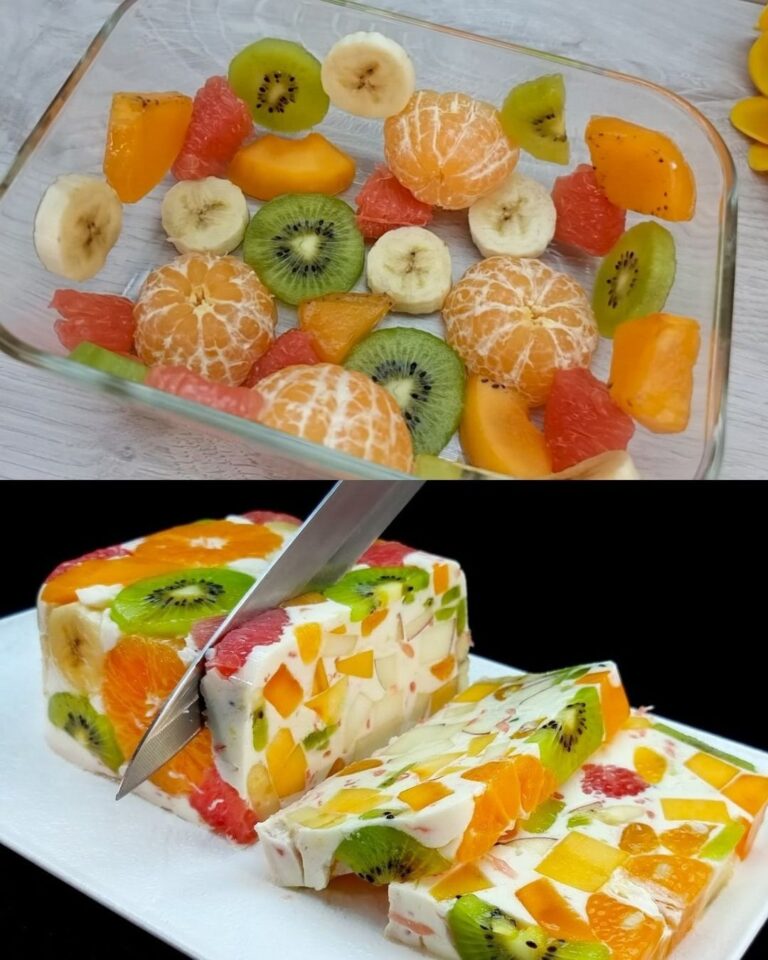 Solo latte e frutta! Dessert delizioso e sano senza gelatina! Pronto in 5 minuti