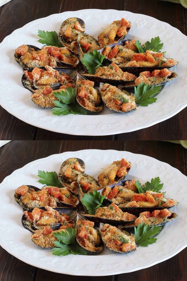 Cozze gratinate