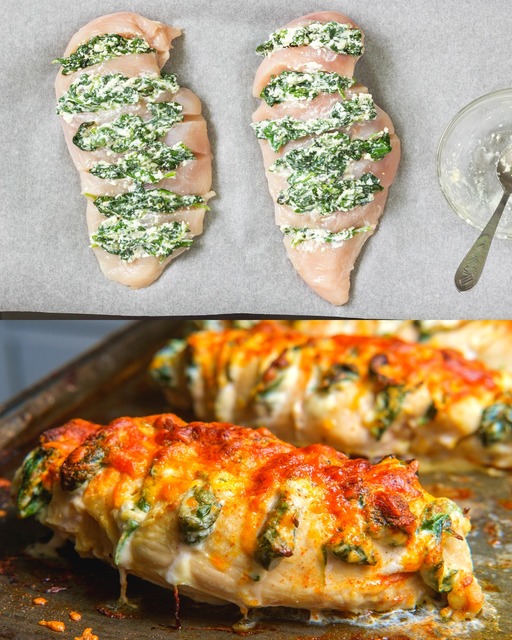 Pollo Hasselback ricotta e spinaci: una ricetta unica e gustosa!