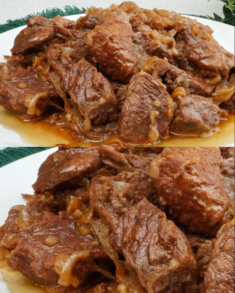 Spezzatino di manzo che si scioglie in bocca con ragù di verdure