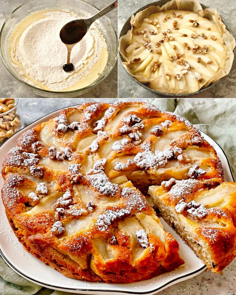 Torta pere e noci: