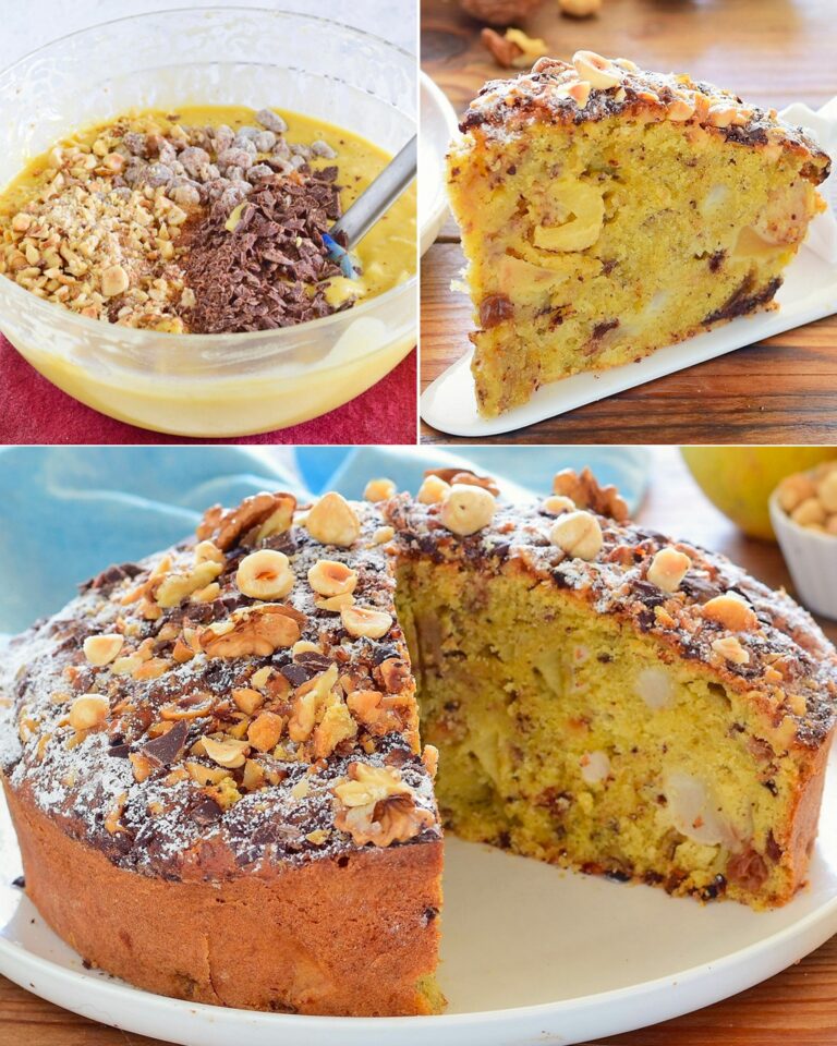 Torta d’inverno: la ricetta del dolce speziato alla frutta con gherigli di noci e nocciole