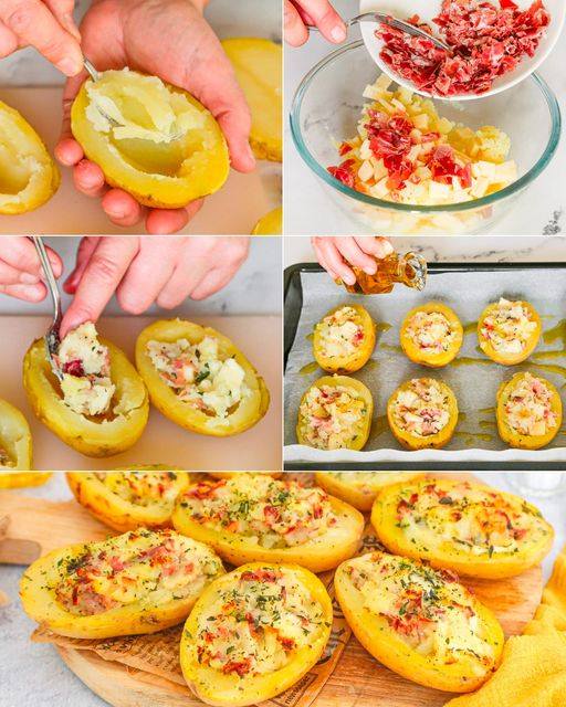 Patate ripiene al forno: la ricetta di un contorno semplice e delizioso