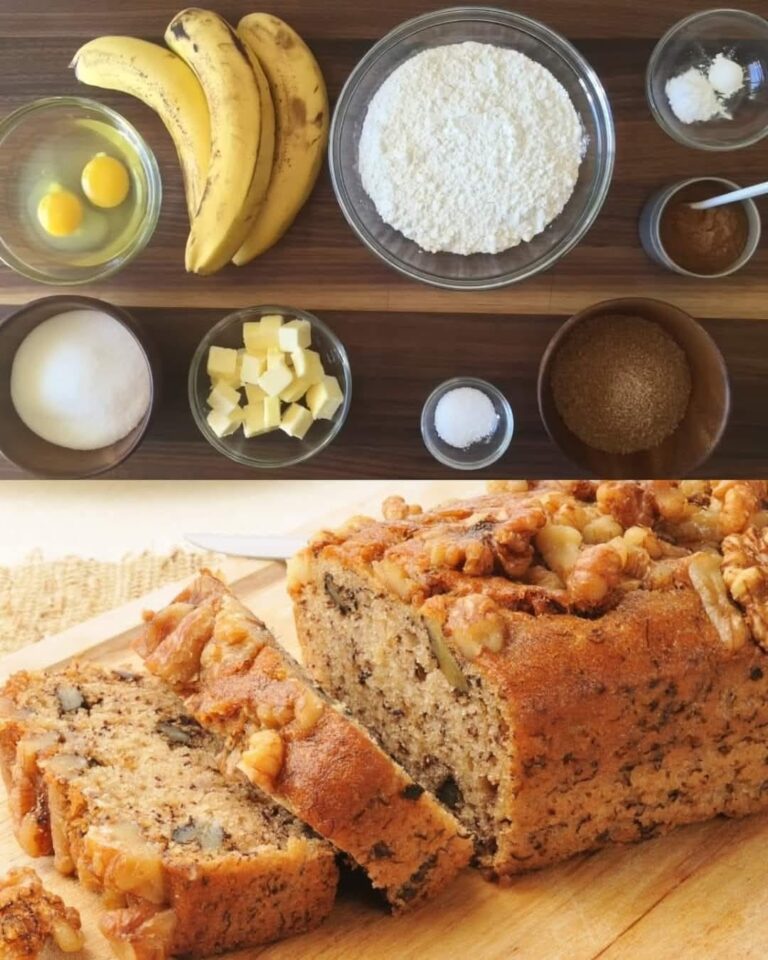 Il miglior pane alla banana con noci e uvetta