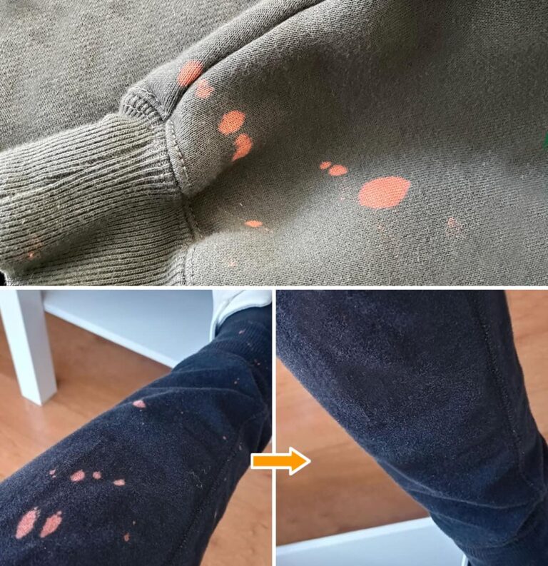 Come togliere le macchie di candeggina dai tessuti con 2 trucchi