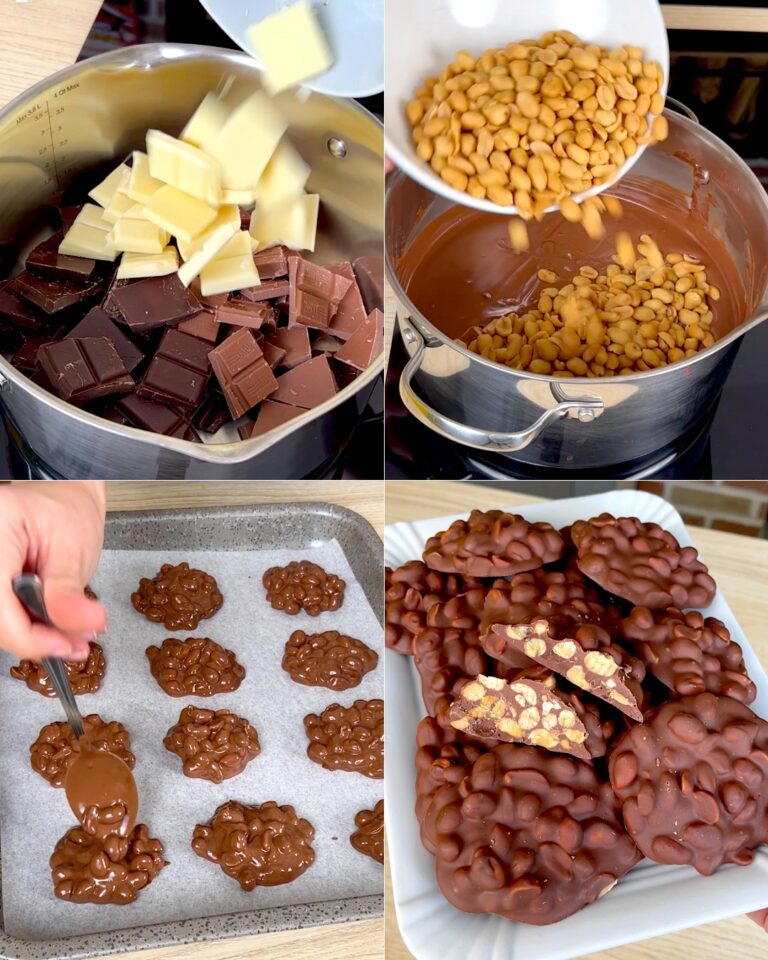 Crockpot candy con cioccolato e arachidi: