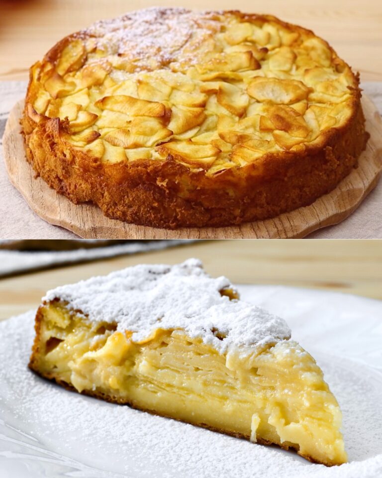 Torta invisibile di mele: