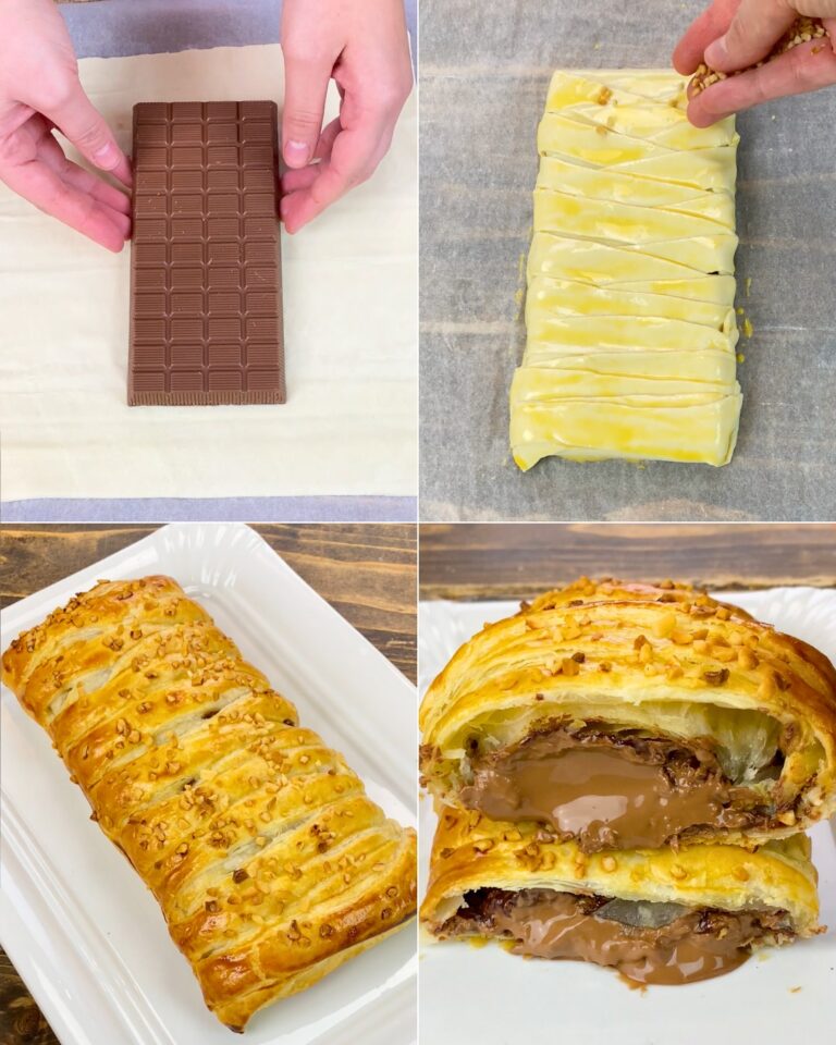 Barretta di Cioccolato e Pasta Sfoglia,