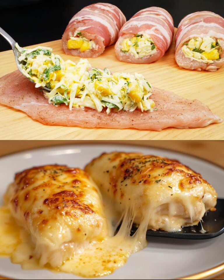 Delizia di pollo e bacon al formaggio