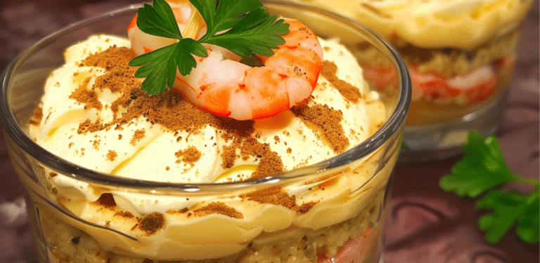 Tiramisù con Gamberi Rosa: un antipasto raffinato e sorprendente