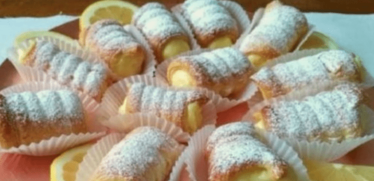 CANNOLI DI PASTICCERIA CON CREMA PASTICCERA