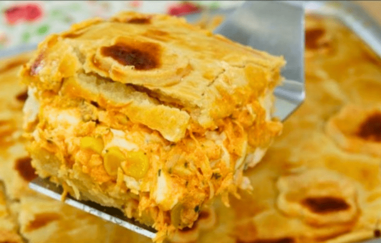 Sformatino di pollo semplice con pasta che si scioglie in bocca, sembra delizioso