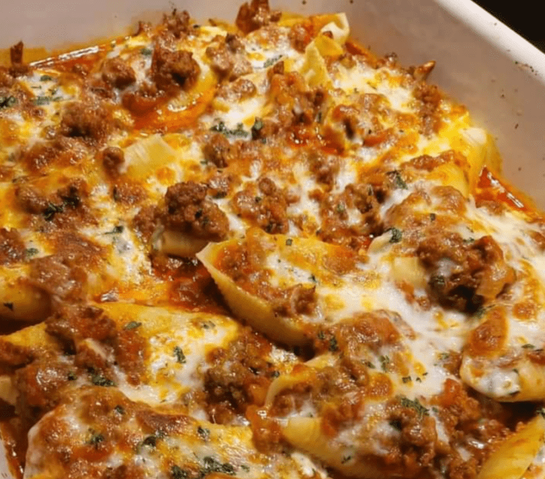 Conchiglie di pasta ripiene di taco