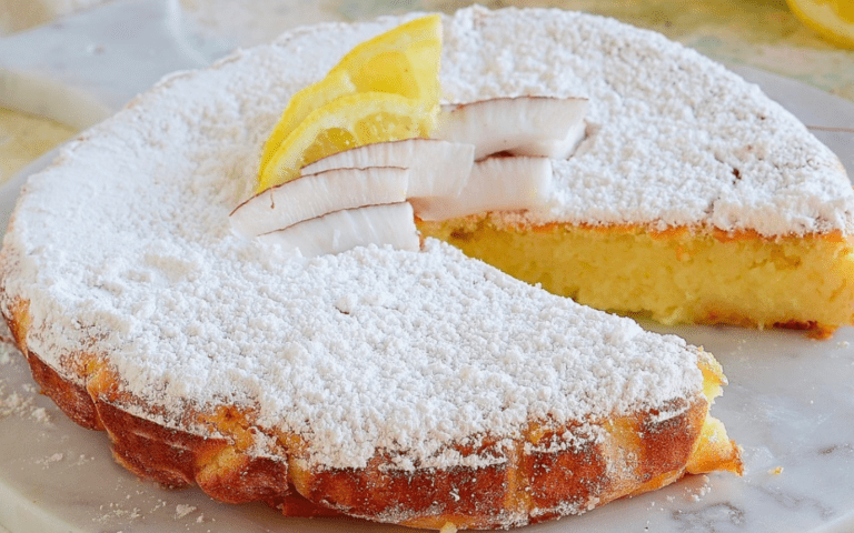 Torta impossibile cocco e limone: