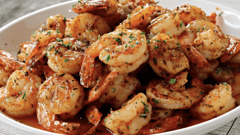 Gamberetti con aglio e burro