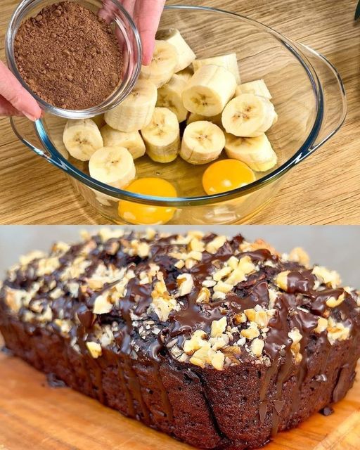 Dessert di avena, cioccolato e banana