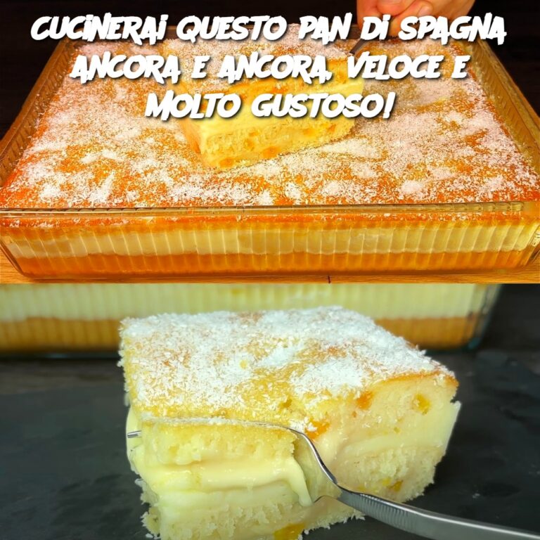 Cucinerai questo pan di spagna ancora e ancora, veloce e molto gustoso!