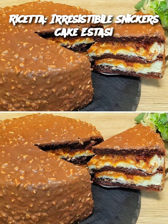 Ricetta: Irresistibile Snickers Cake Estasi