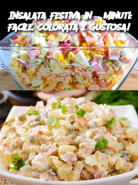 Insalata Festiva in 5 Minuti: Facile, Colorata e Gustosa!