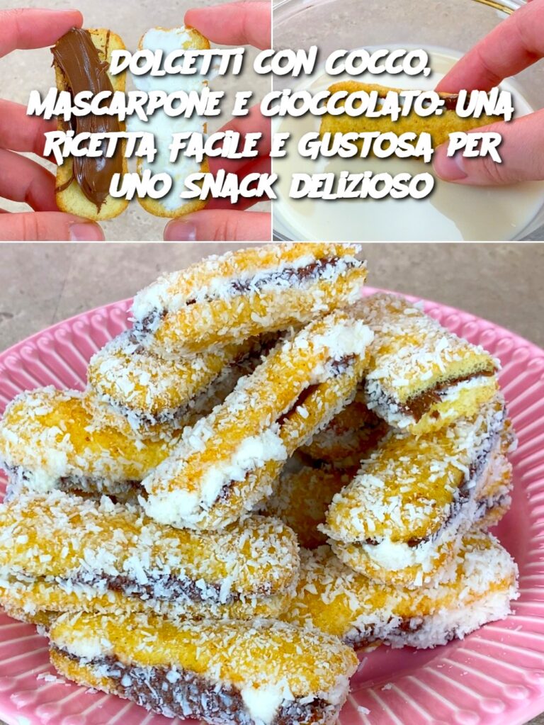 Dolcetti con Cocco, Mascarpone e Cioccolato: Una Ricetta Facile e Gustosa per uno Snack delizioso