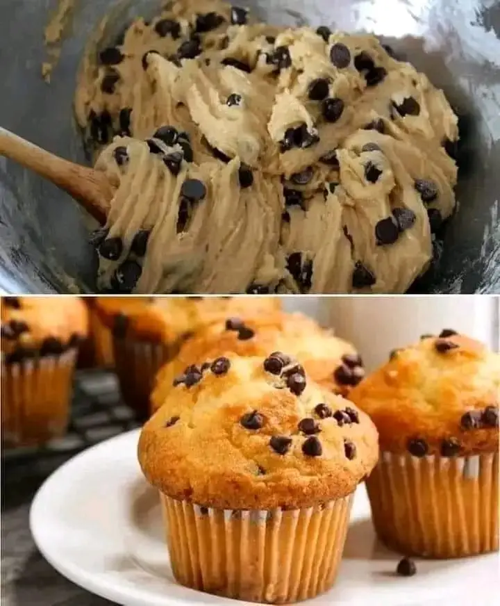 Muffin con gocce di cioccolato