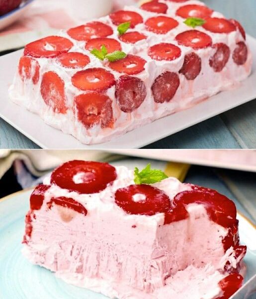 TORTA GELATO ALLA FRAGOLA