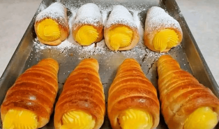 Ricetta Coni Di Pasta Sfoglia Ripieni Di Crema Pasticcera