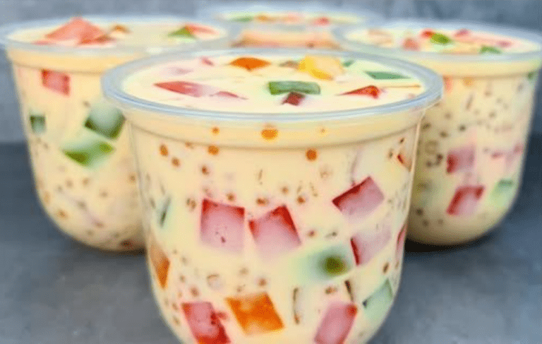 Bevanda alla gelatina di tapioca alla frutta