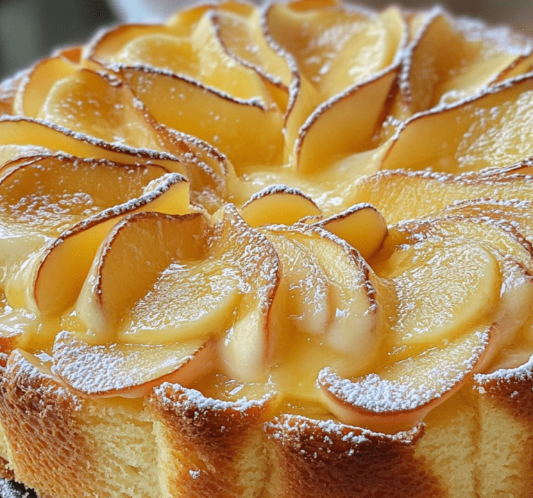Torta di Mele con Crema Pasticcera