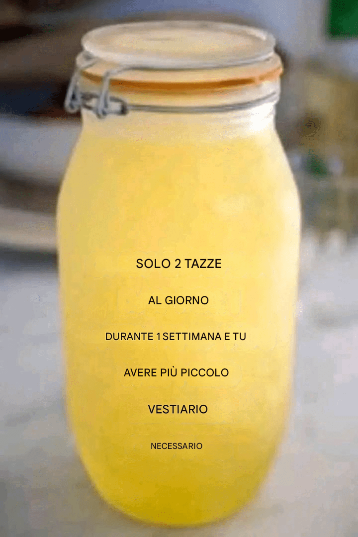 Bastano solo 2 tazze al giorno per una settimana e avrai bisogno di vestiti più piccoli!