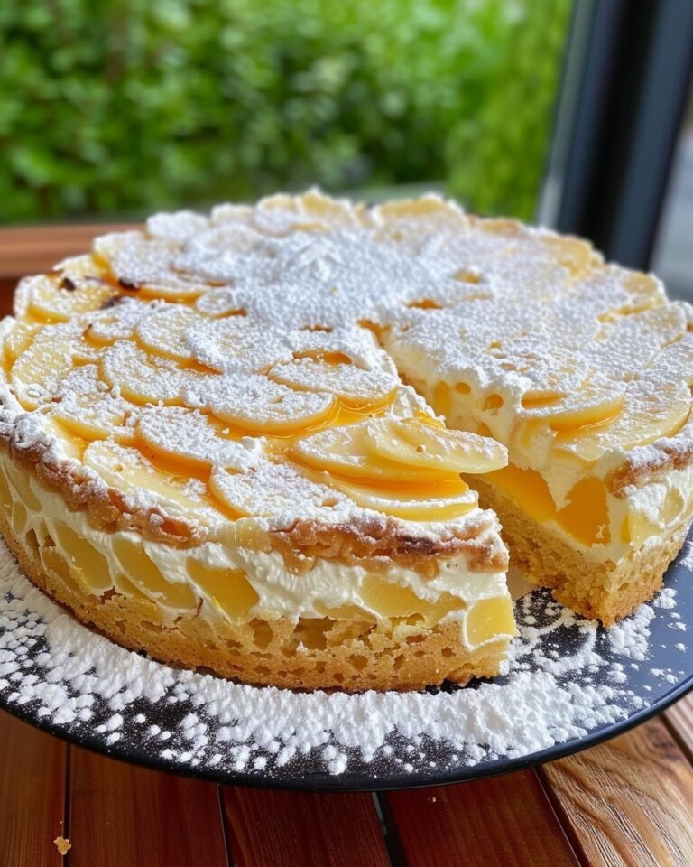 Torta alle Pesche e Crema