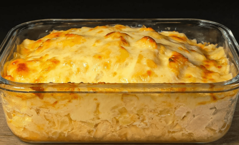 Pollo al forno e patate con mozzarella