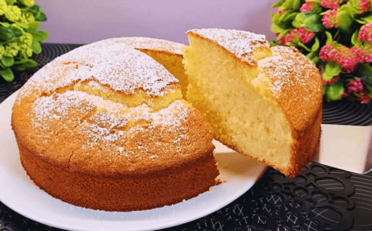 Torta al limone gustosa e semplice – 12 cucchiai di torta italiana
