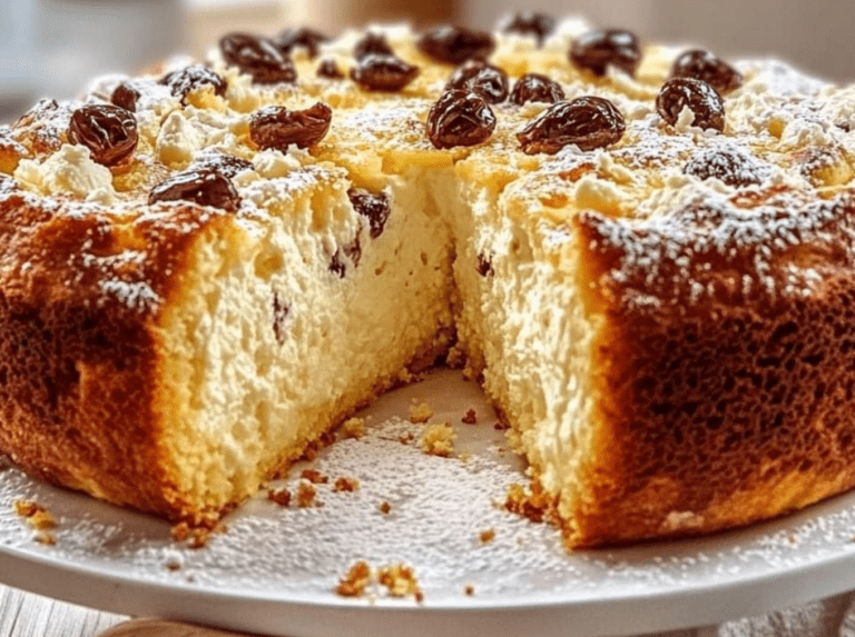 Torta di Ricotta e Uvetta
