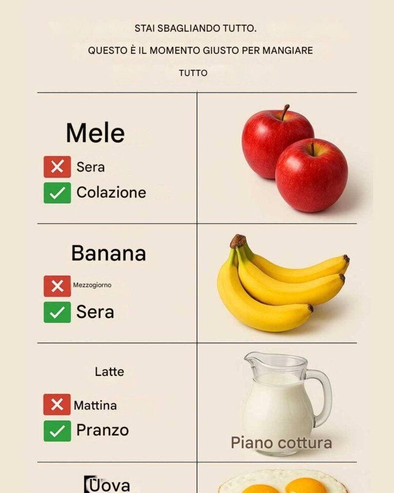 Lo stai facendo nel modo sbagliato. È il momento giusto per mangiare tutto.